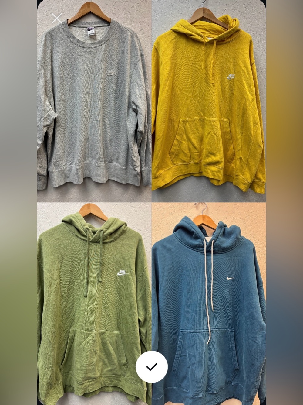 Set of Nike 3 hoodies and 1 crewneck 3xl